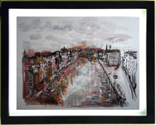 Gouache Zeichnung Urbanes