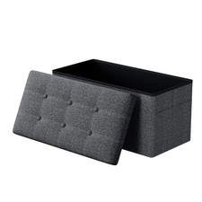 Sitzhocker mit Stauraum klappbare Sitzbank 38x76x40 cm Fußbank Aufbewahrungsbox