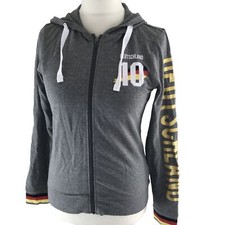 Deutschland Jacke Hoodie Grau 36/38 Kapuzenjacke EM Fußball Handball Sport *T