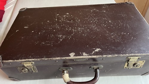 Vintage alter reisekoffer - alter,