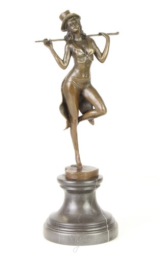Zauberhafte bronzefigur revue - bronzefigur,