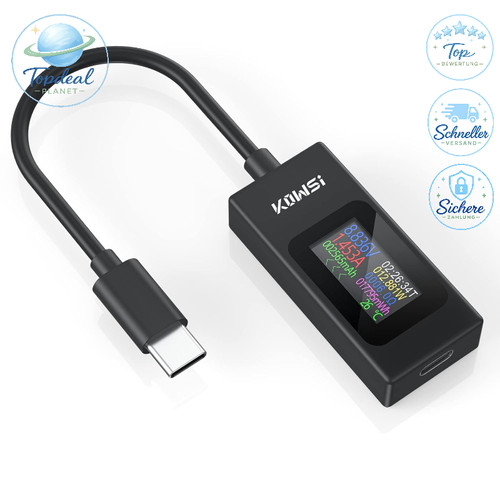 Usb tester multimeter typ - usb, c