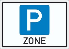 Parkzone symbol aufkleber - parkzone,