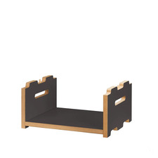 Tojo halbstark Regalsystem Modul Bücherregal Regal Anbaumodul niedrig anthrazit