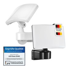LED Außenleuchte mit Bewegungsmelder Fluter Wandleuchte 30W Strahler Sensor IP65