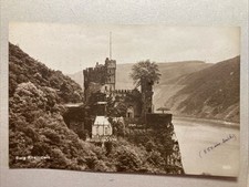 Burg Rheinstein • Alte Postkarte 1920 gelaufen • Briefmarke entfernt