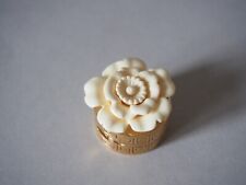 Estée Lauder Christmas Camellia solid Parfum compact Prototyp Vintage Rarität!