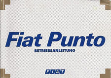 Betriebsanleitung Fiat Punto Handbuch Ausgabe 1999