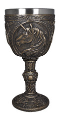 Kelch einhorn bronze farben - einhorn,