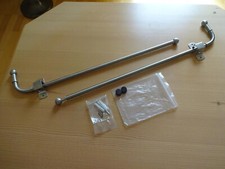 Gardinenstange Kegel,  Metall Silber, ausziehbar 55 bis 90 cm  mit Befestigung
