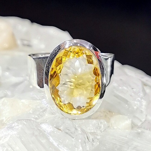 Ring mit citrin - citrin,, 925er