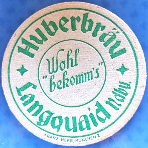 Alter bierdeckel huberbräu - bierdeckel, vk