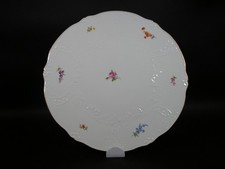 MEISSEN*TORTENPLATTE*PLATTE*STREUBLUMEN*GOLD*NEUER AUSSCHNITT*1. WAHL*38,5 cm*