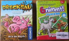 Drecksau (Kosmos) - 6 Nimmt Junior (Amigo) - Kartenspiele Brettspiele