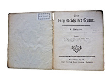 Johann Christoph  Heppe   Die drey Reiche der Natur Thierreichs    Nürnberg 1776
