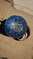 Bowlingball blau Brunswick Laser 14 lbs gebraucht