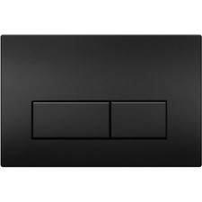 WC Drückerplatte Schwarz Matt