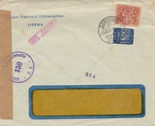 Portugal: 1953 Lisboa - Zensur, Perfin