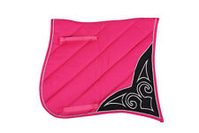 Antik / Barock Schabracke Dressur von QHP Gr. Full Farbe Fuchsia / Schwarz