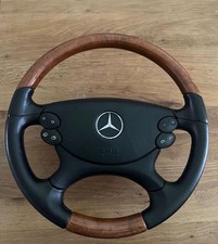 Mercedes-Benz Holz Leder Lenkrad Vogelaugen Ahorn E63 AMG W211 S211 E500 Paddeln