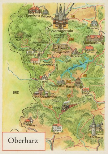 Alte postkarte oberharz - alte,