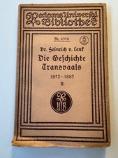 Reclam UB Nr. 4358 - von Lenk - Die Geschichte des Transvaals II.