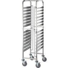 Tablettwagen aus Edelstahl