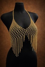 Joya corporal strass dorado - joya,