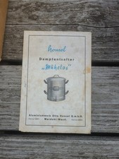 Blatt Anleitung Bedienungsanleitung Dampfentsafter Entsafter Honsel Mühelos 