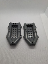 2x Lego Boot, Schlauchboot, Ruderboot,  Dunkelgrau 30086
