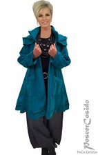 PoCo LAGENLOOK Fleece Jacke Kurz-Mantel 44 46 48 50 52 54 56 58 L-XL-XXL-XXXL 