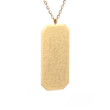 Ayatul Kursi Kette Arabisch Kuran Allah Muslima Halskette Plättchen Eckig Muslim