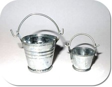 Miniatur Eimer, Zinkeimer, Neu