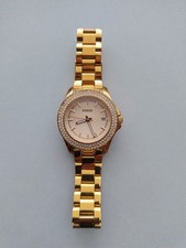 Fossil schöne Damen Uhr Rosegold Edelstahl mit Steinen und Datum