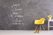  Wandtattoo Wohnzimmer Wandtatoo Arbeitszimmer Büro Spruch Zitat Lebenskunst 136