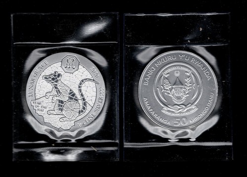 Ruanda unze silber lunar - 1,