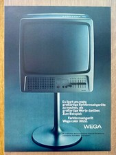 Wega Fernseher color 3022 Original 1974 Vintage Advert Werbung Reklame