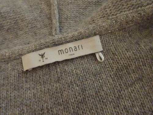 Monari strickmantel mit kapuze - monari,
