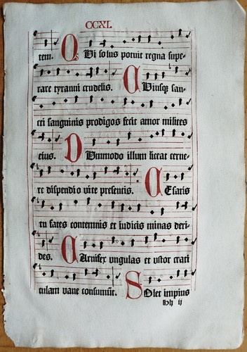 Original post inkunabel blatt - original,