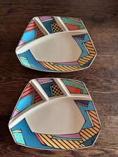 2 Fondueteller, Vorlagenteller von Rosenthal Flash One,  sehr guter Zustand