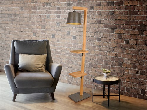 Stehleuchten mit holz - mit,