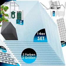 KESSER® 14x Polycarbonat Hohlkammerstegplatten 4mm Stegplatten für Gewächshaus