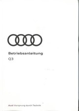 AUDI Q3 F3 Bedienungsanleitung