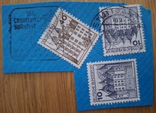 136. Cannstatter Volksfest 1991 Stuttgart.  Post- & Nebenstempel & 3 Briefmarken