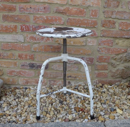 Vintage drehhocker metall - vintage,