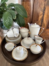 Schumann Arzberg Bavaria Irisgold Kaffeeservice 6 Pers. 50er/60er Vintage