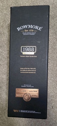 Bowmore 1988 leere - box,