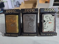 3 Zippo Barrett Smythe Harley Davidson Tattoo Girl