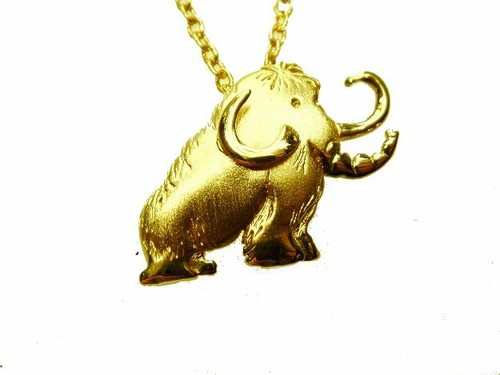 Elefant anhänger gold 333 - elefant,