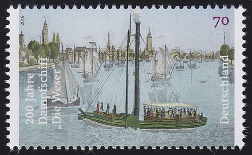 3273 dampfschiff die weser - dampfschiff,